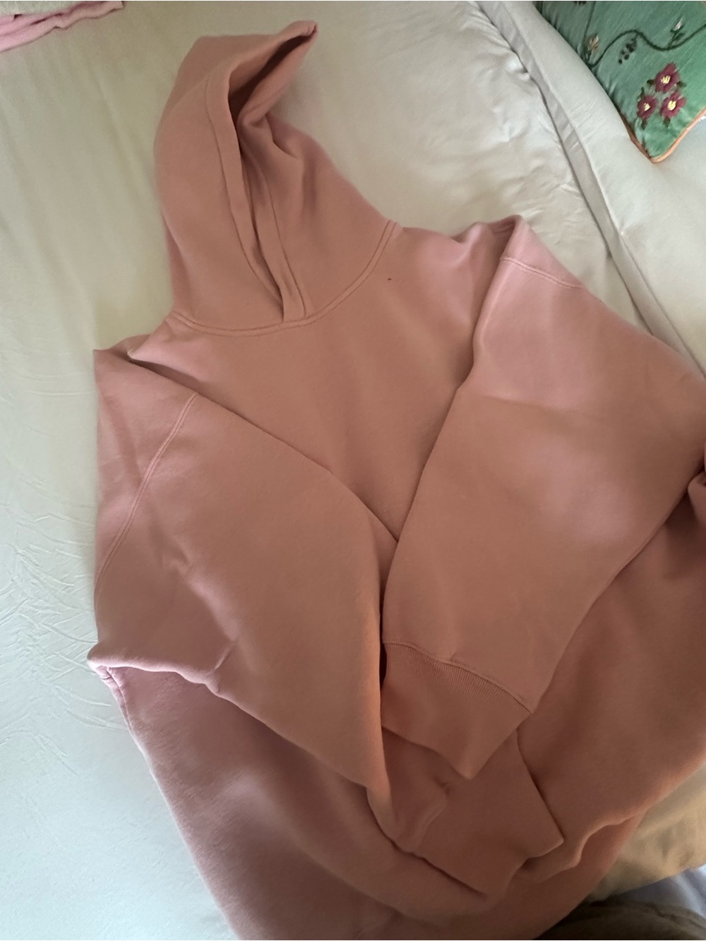 Abercrombie and Fitch Brand New  Women's Rose Pink Hooded Pullover Sweatshirt XL